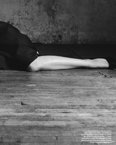 Laetitia Casta wearing black dress