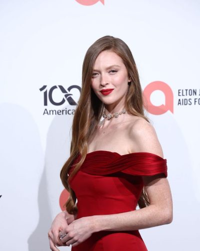 Larsen Thompson turns heads in red dress
