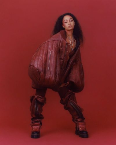 Leigh-Anne Pinnock in yellow dress with subtle eye accents