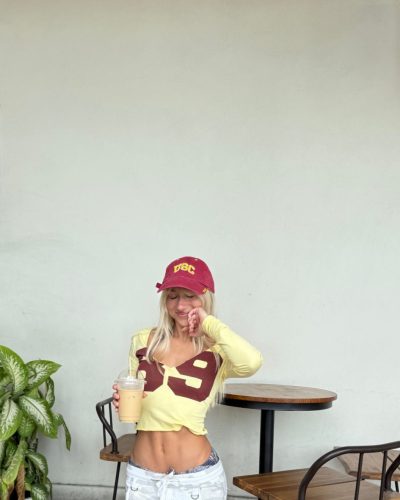 Leila Faler: turns heads in dress