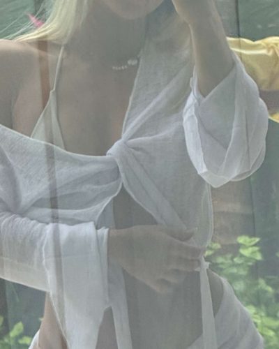 Leila Faler: wearing dress at Instagram post 2023