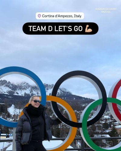 Lena Gercke high-waisted tailored trousers in warm brown