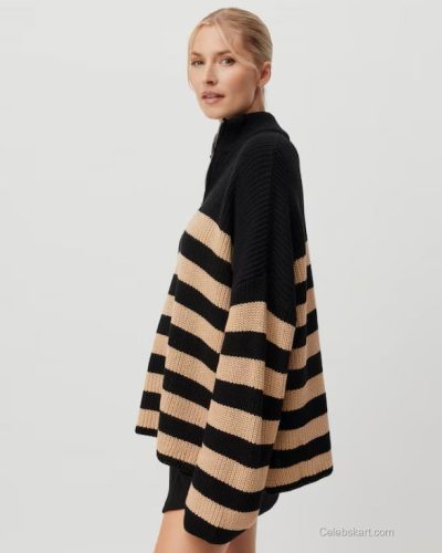 Lena Gercke high-waisted trousers in a rich brown shade