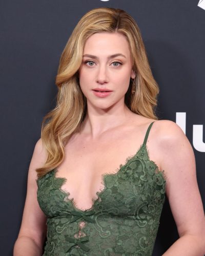 Lili Reinhart wearing a green gown symbolizing growth and resilience.