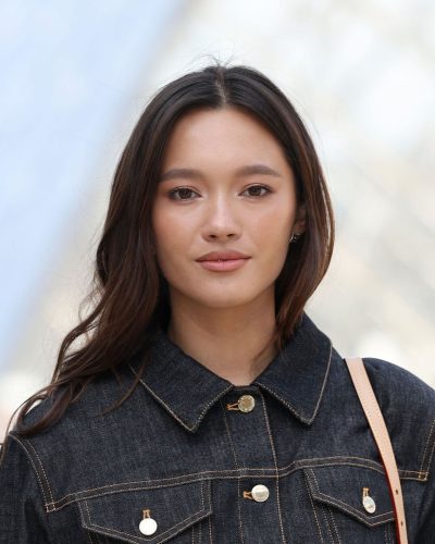 Lily Chee in casual denim jacket with feminine details