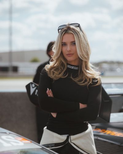 Lindsay Brewer, Race Day Style At Sebring 2023