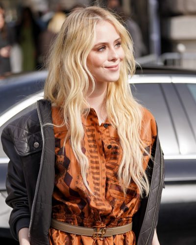 Loreto Peralta Stuns In Brown At Paris Fashion Week 2023