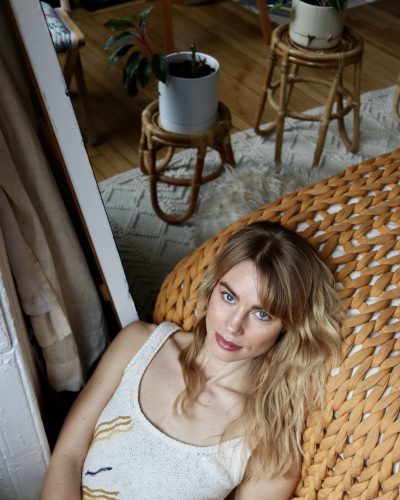 Lucy Fry beautiful dress with artistic lace details