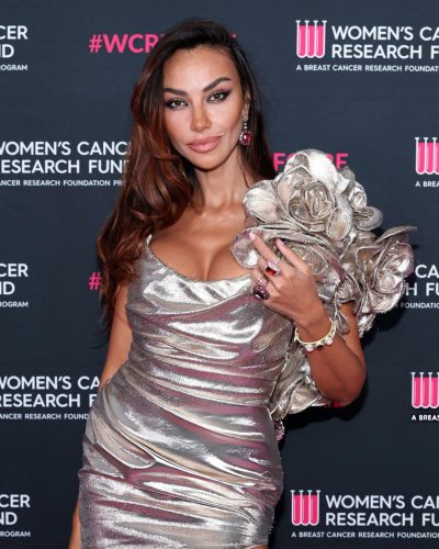 Madalina Ghenea wearing dress at appearance 2023