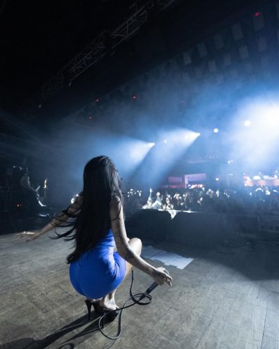 Maggie Lindemann look in outfit details the standout piece