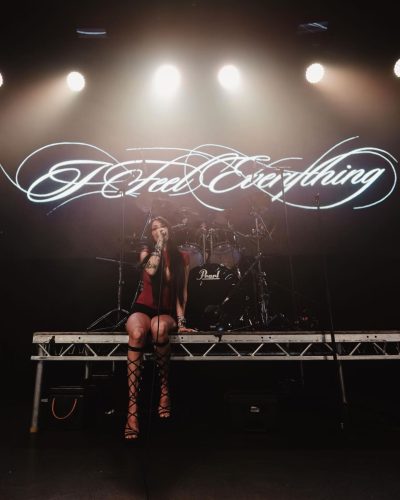 Maggie Lindemann in red top image 2