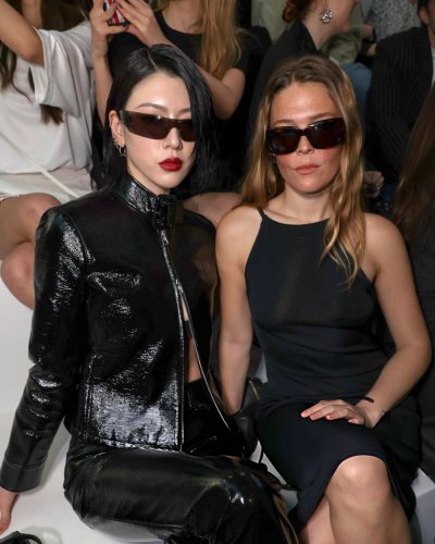 Maggie Rogers black dress with a contemporary flair