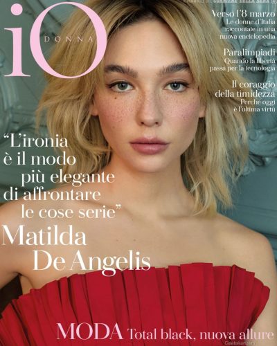 Matilda De Angelis In Bold Red For Io Donna, 2026