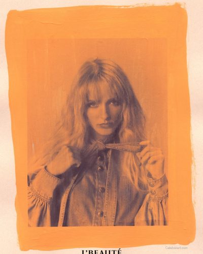 McKenna Grace creamy oversized blazer with playful nail color