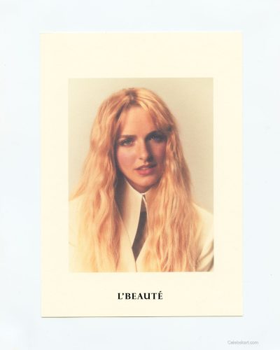 McKenna Grace oversized blazer and light blouse in fresh colors