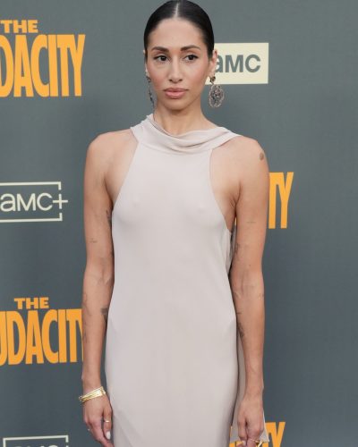Meaghan Rath relaxed aesthetic in light beige gown