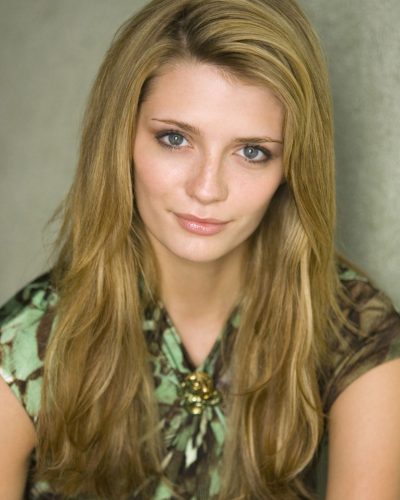 Mischa Barton with intricate designs on her dress