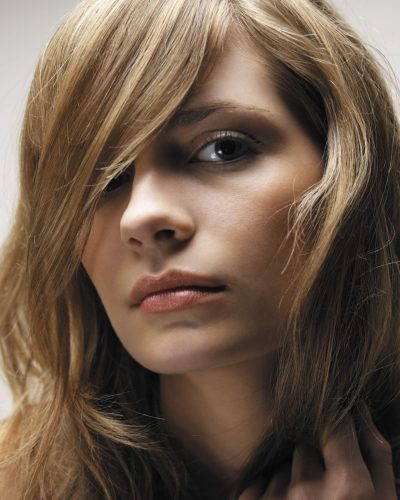 Mischa Barton soft white blouse and lace shorts in nature