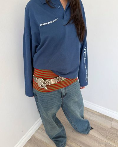 Mishka Silva styled in casual black hat and body suit