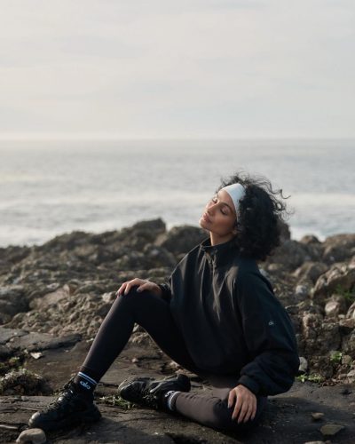 Nazanin Mandi Black Jacket Stylish Look On shot 4