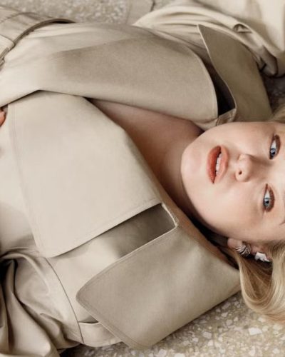 Nicola Coughlan chic black dress with bold bow detail