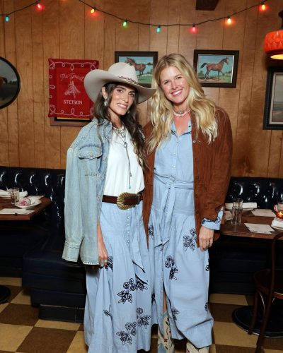 Nikki Reed in relaxed denim jacket and white top
