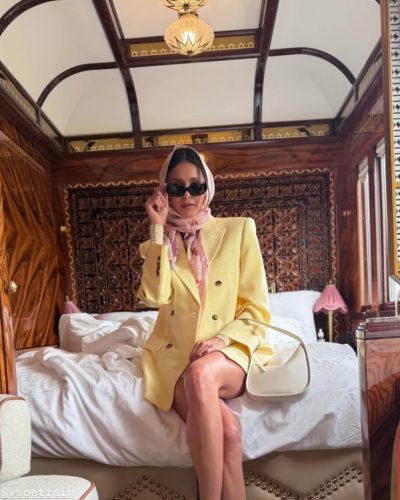 Nina Dobrev – Elegant Yellow Outfit At Luxury Event 2023 main photo