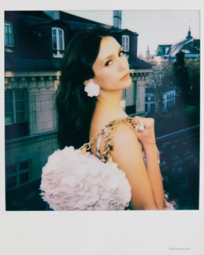 Nina Dobrev floral dress capturing a casual vibe