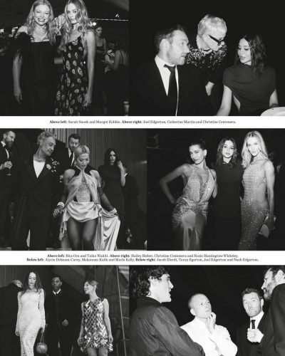 Phoebe Tonkin wearing a flowing gown in muted tones