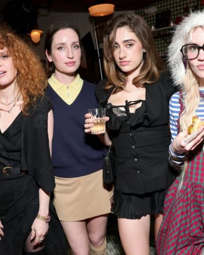 Rachel Sennott minimal accessories paired with her black dress