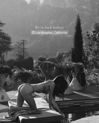 Renee Murden wearing classic cut yellow bikini on the beach.