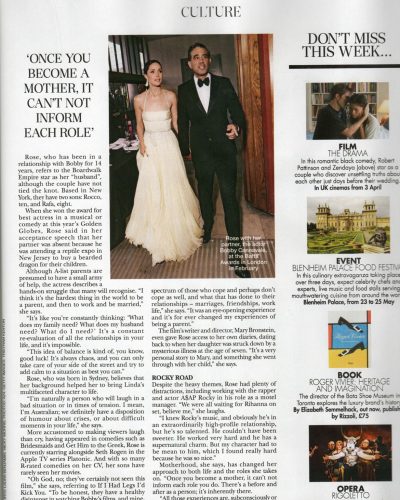 Rose Byrne fashionable black dress with contemporary silhouette