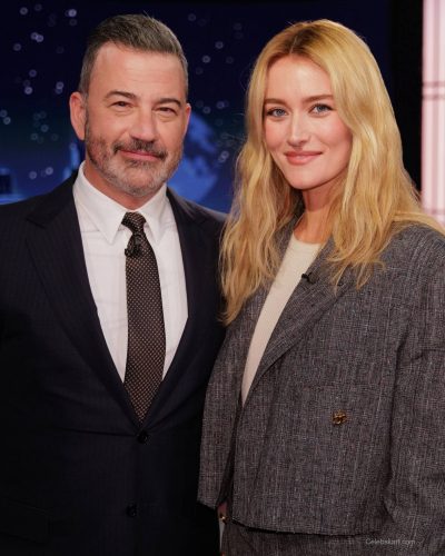 Sarah Pidgeon stylish gray blazer with cream top underneath