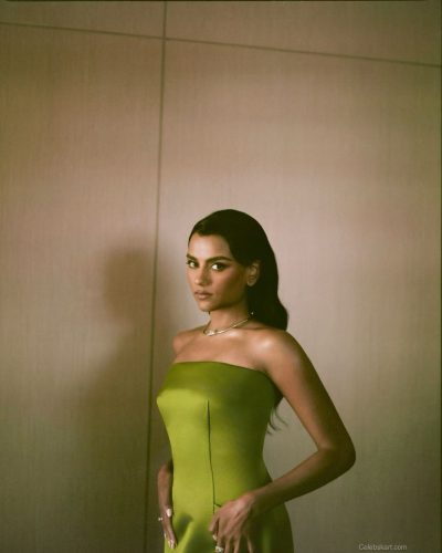 Simone Ashley Photoshoot In Green Dress, April 2026 shot 8