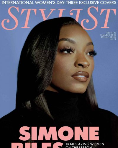 Simone Biles wearing black blazer at appearance 2026