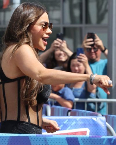 Sofia Vergara stuns in black dress at appearance 2023