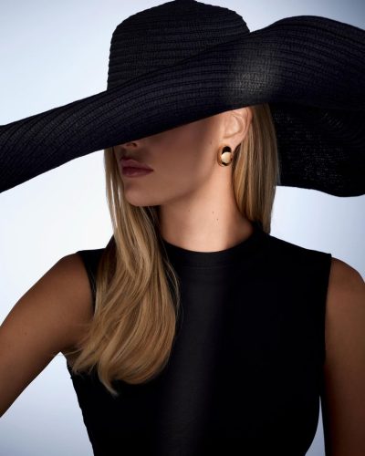 Sophia Luders relaxed red and white striped dress by waves