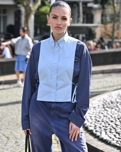 Thylane Blondeau wearing stylish look at appearance 2023