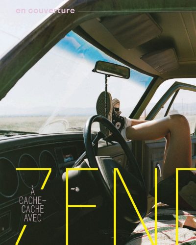 Zendaya dressed in vibrant structured blazer and statement ring