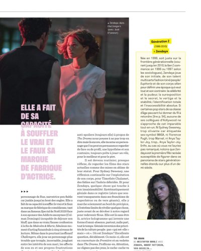 Zendaya wearing tailored blazer in rich earthy colors