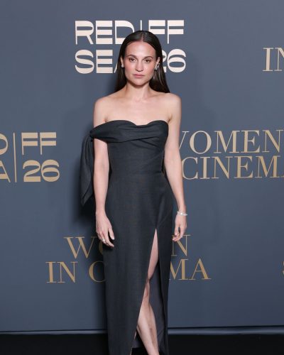 Alicia Vikander Dazzles In Elegant Black Gown At 2026 Women In Cinema Gala