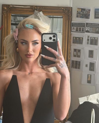 Alisha Lehmann’s Black Cutout Dress In Latest Instagram Snap 2026