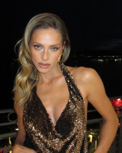 Anna Maria Olbrycht Dazzles In Bronze At Night Event May 2026