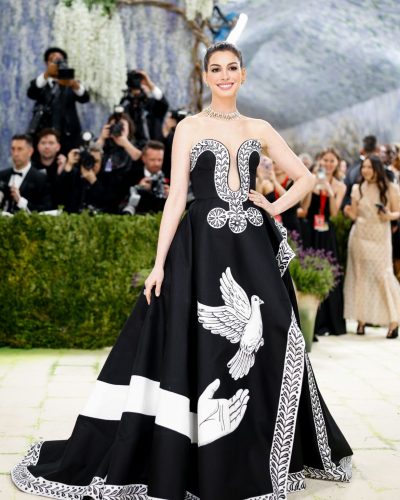 Anne Hathaway Dazzles In Black Gown At 2026 Met Gala