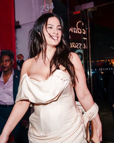 Ashley Graham Stuns In Elegant Beige Gown At Vogue Met Gala Pre-Party 2026