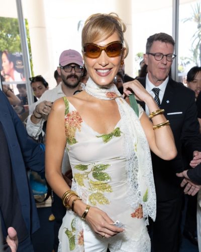 Bella Hadid Dazzles In Floral Elegance At 2026 Cannes Film Festival
