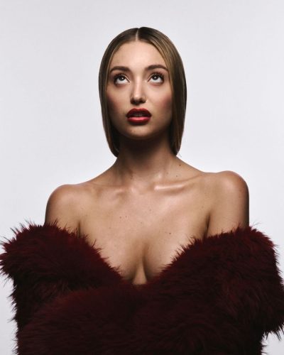 Bella Podaras Stuns In A Luxurious Burgundy Ensemble For Numero Netherlands April 2026