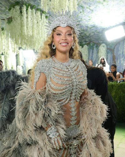 Beyoncé Dazzles In Sparkling Skeleton-Inspired Gown At 2026 Met Gala