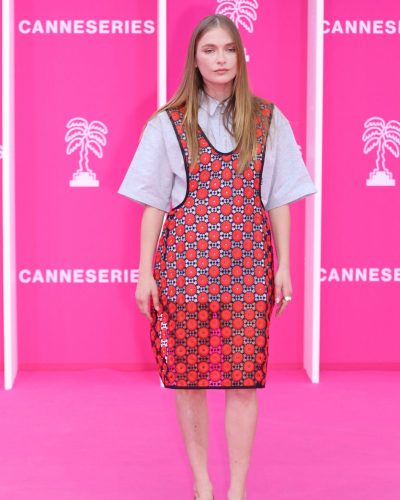 Camille Razat Dazzles In Bold Floral Design At Canneseries 2026