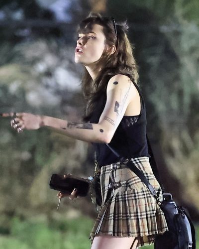 Cara Delevingne Rocks A Plaid Ensemble At Coachella 2026